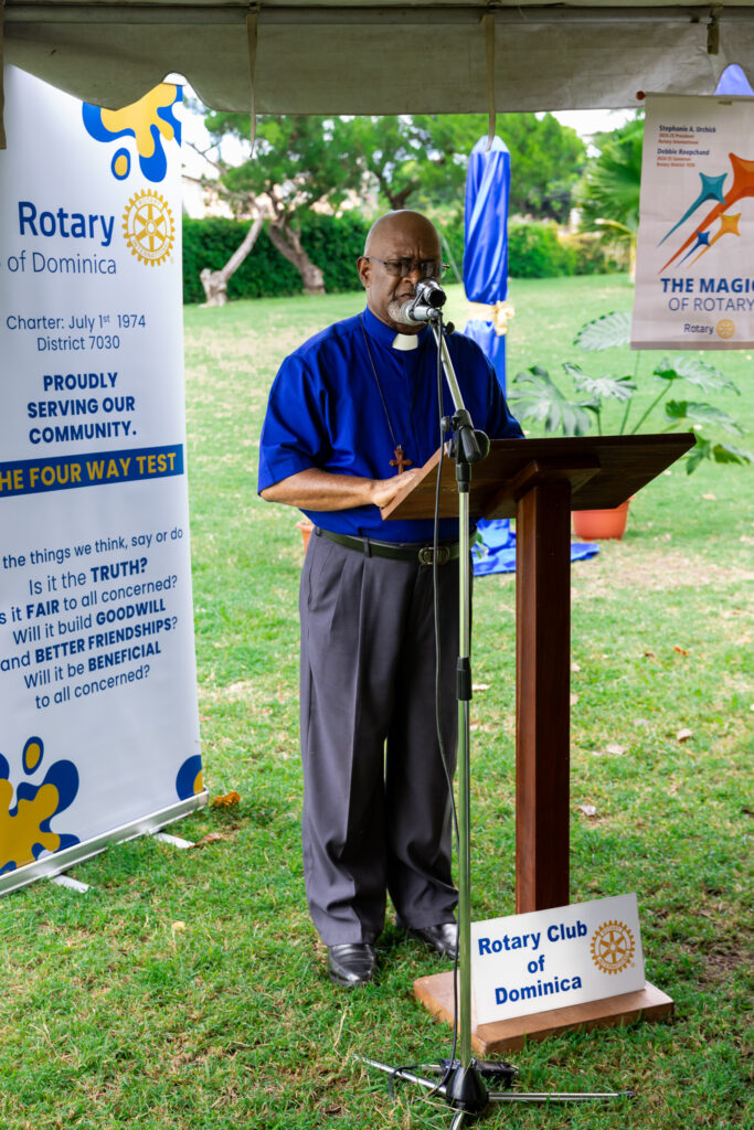 Rotary Club of Dominica Welcomes District Governor Debbie  Roopch and and Installs Country’s First Peace Pole