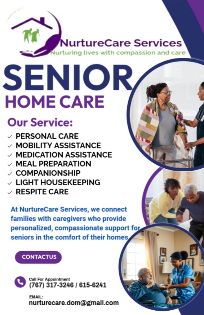 NurtureCare Services: A New Homecare Agency Providing Compassionate, Affordable Senior Care in Dominica