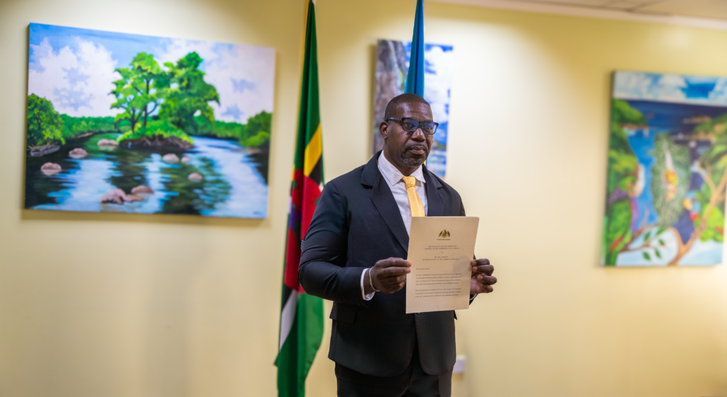 DR. GERARD JEAN-JACQUES PRESENTS CREDENTIALS AS CARICOM AMBASSADOR